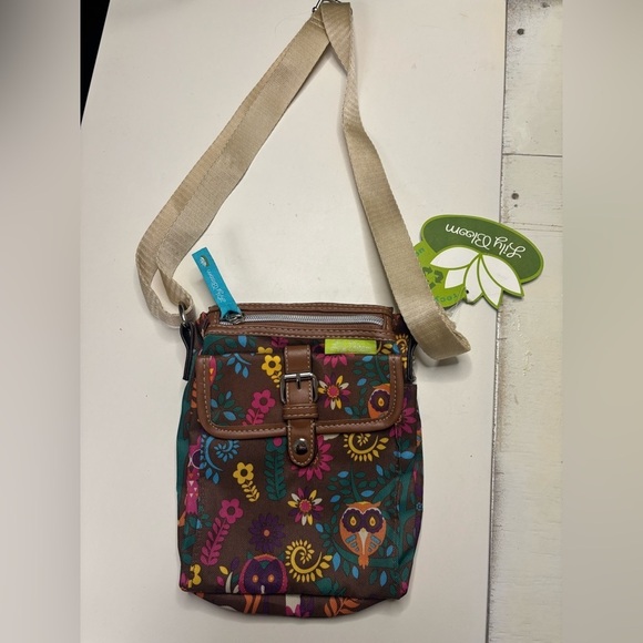 Lily Bloom Handbags - Lilly Bloom Whimsical Woods Flapper Crossbody Purse Brown New Owl Deer Forrest